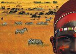 Savana al tramonto  
