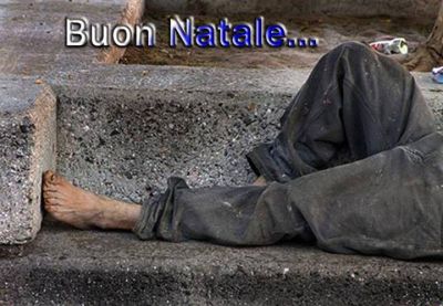 Il Natale � volato via, sotto un pezzo di cartone