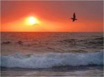 In riva al mare, l�aurora