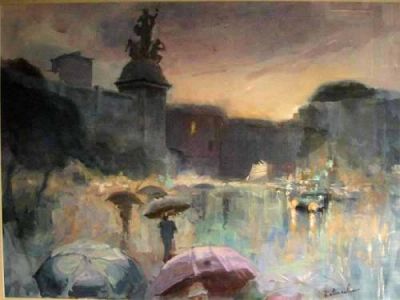 Pioggia sul mare  