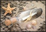 Le onde, la bottiglia