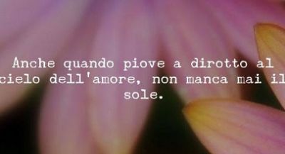Con il sole dell�amore