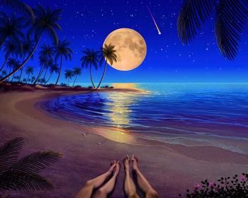 La luna e il mare