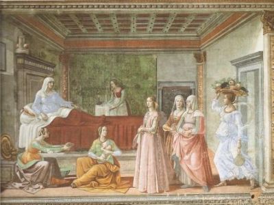 Come un�ancella ritratta dal Ghirlandaio