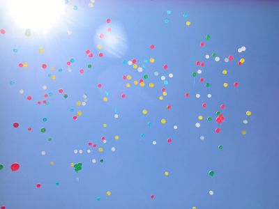 Palloncini in volo  
